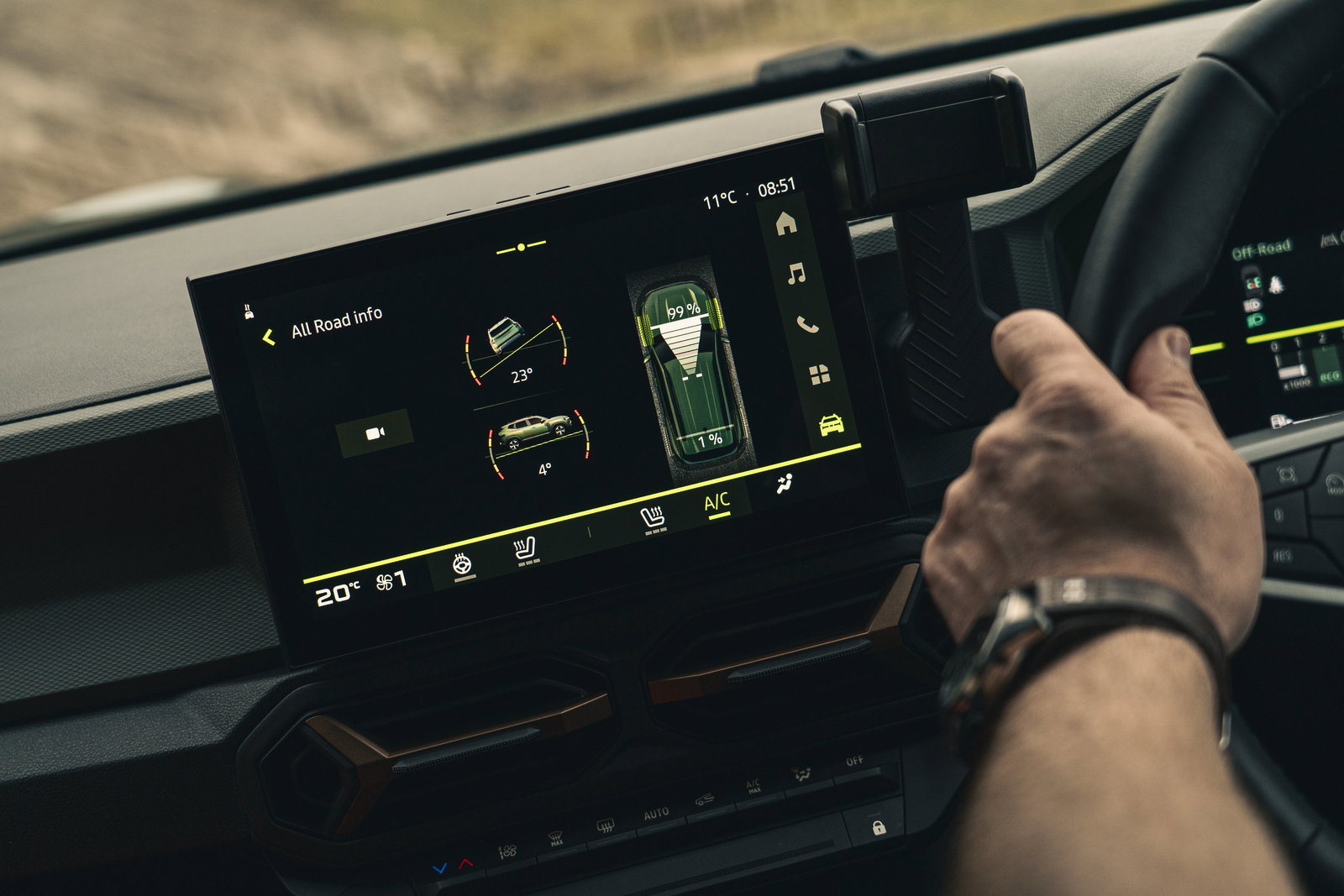 Dacia Duster 4x4 - interior detail